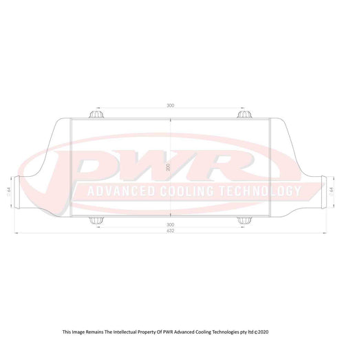 PWR Racer Series Intercooler 400x200x68