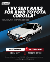 LVVTA Seat rail for Toyota Corolla/Levin/Treuno 1972-1987 RWD