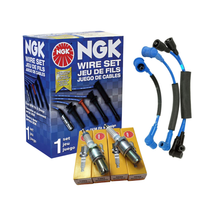 NGK S6 RX-7 ignition lead set or spark plug combo