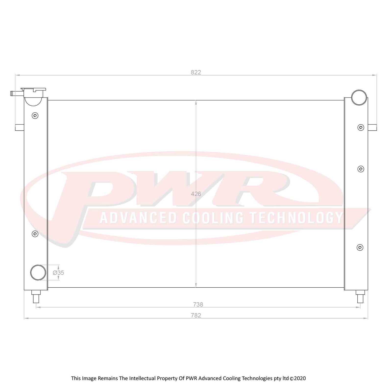 Holden Commodore VT (1997-2000) PWR Radiator