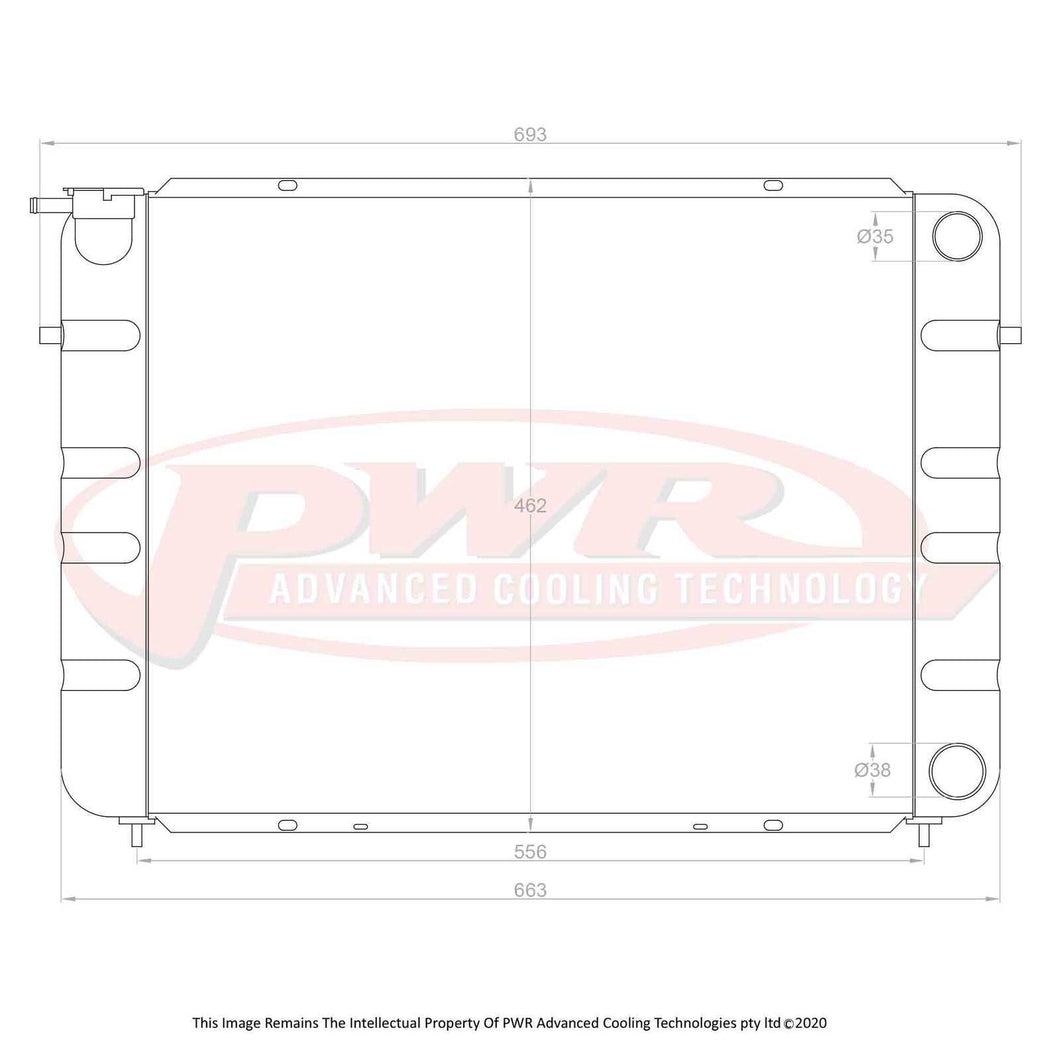 Holden Commodore VL (1986-1988) PWR Radiator