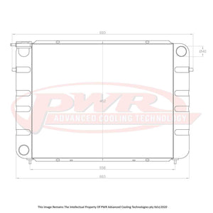 Holden Commodore VL (1986-1988) PWR Radiator