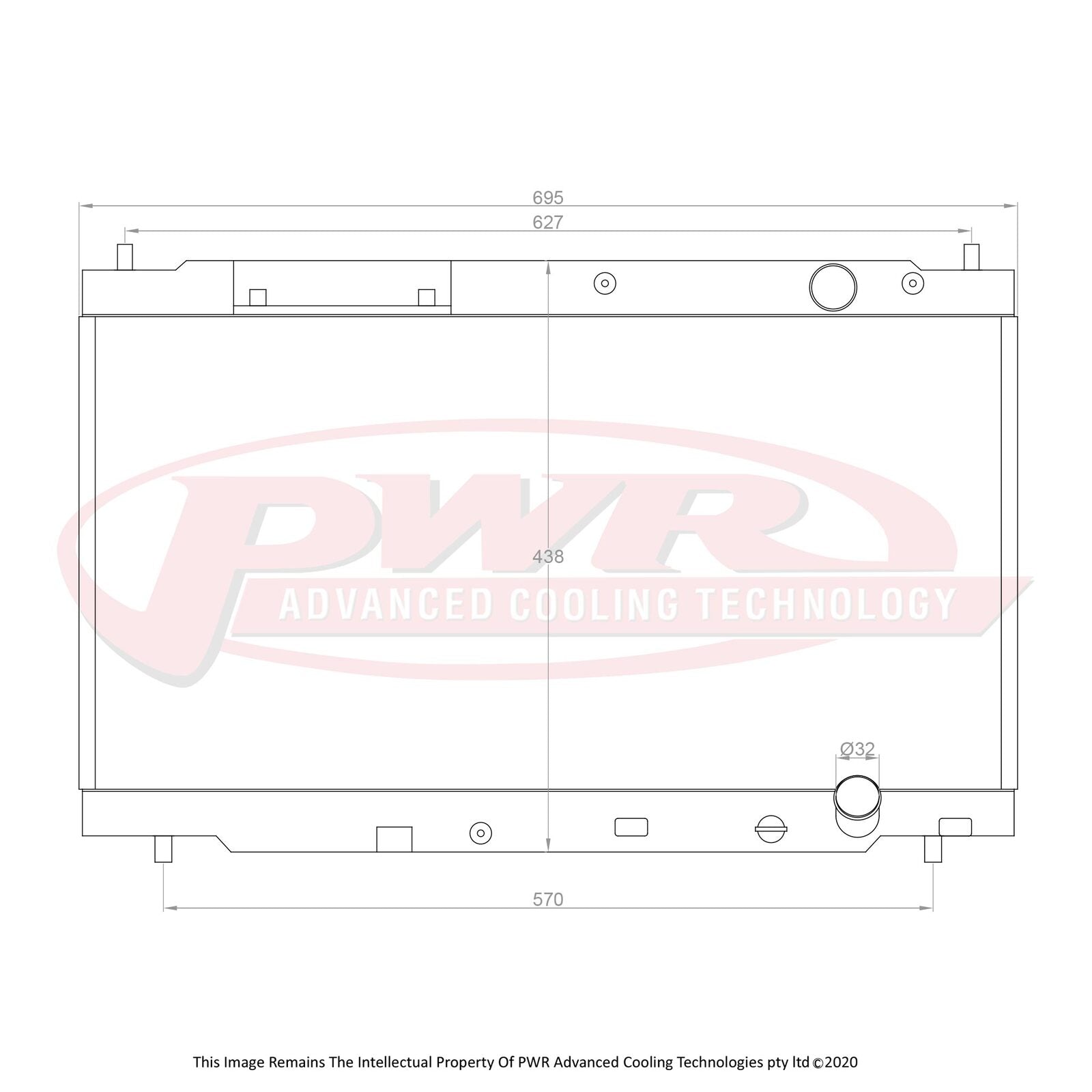 Honda Integra DC2 DB4/7/8 (1994-2000) PWR Radiator