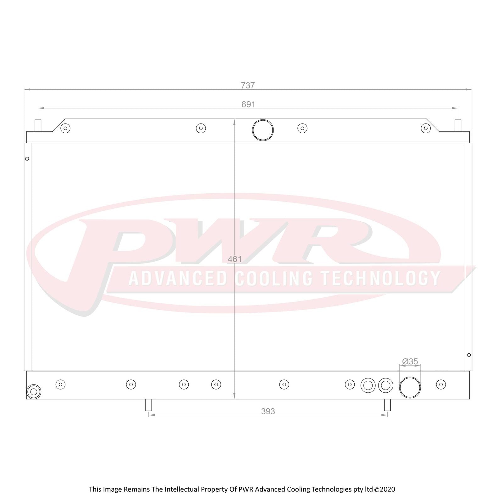 Mitsubishi 3000GT GTO (1990-2000) PWR Radiator