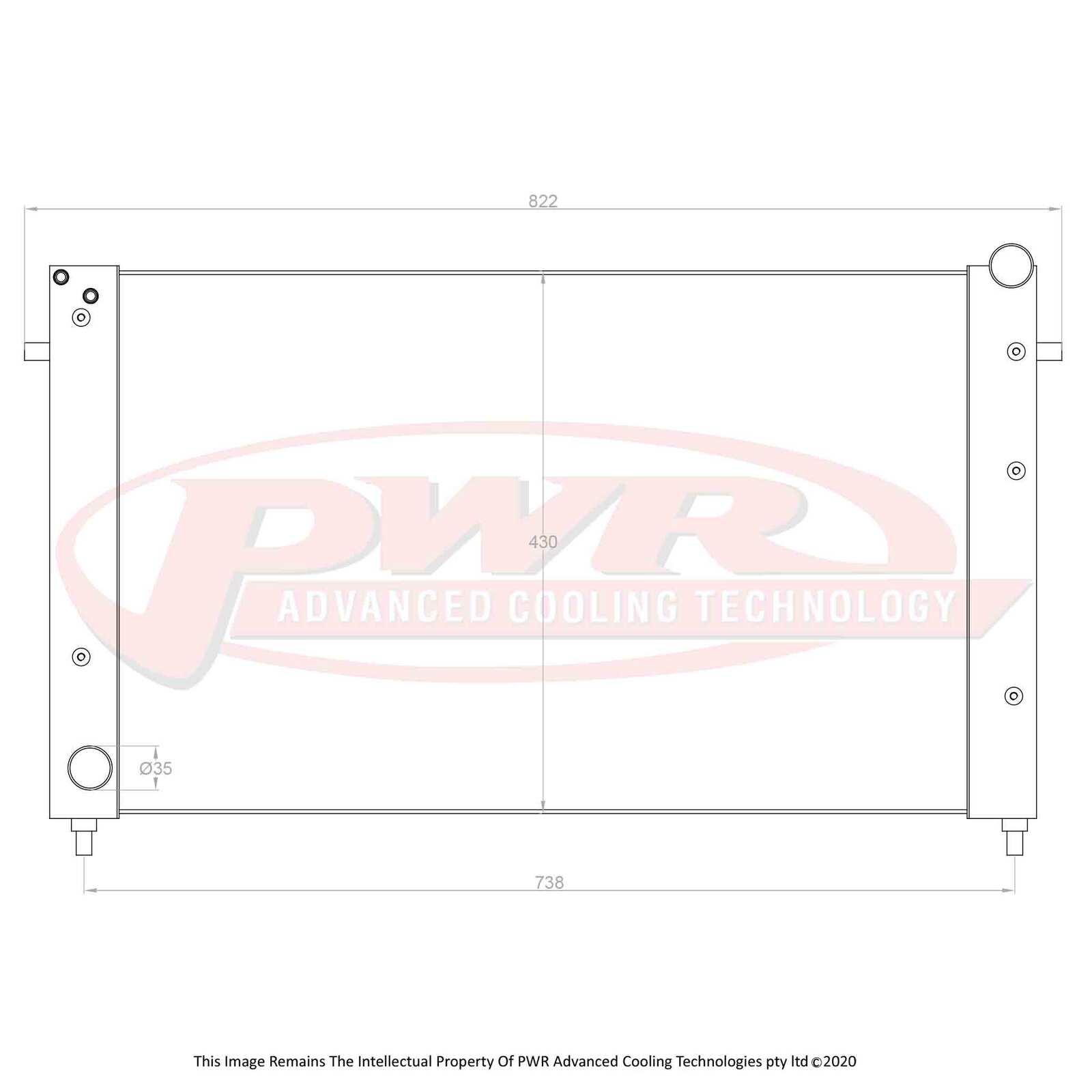 Holden Commodore VT (1997-2000) PWR Radiator