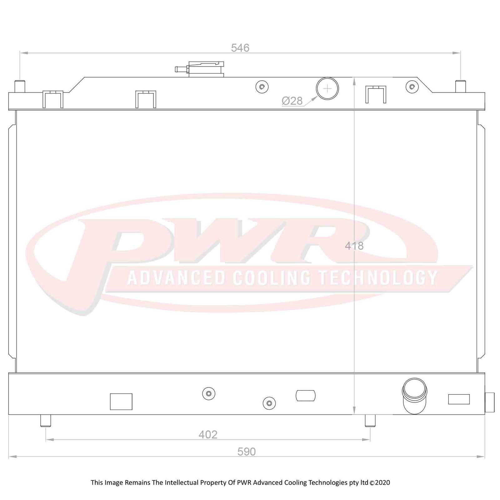 Honda CRX (1988-1991) PWR Radiator