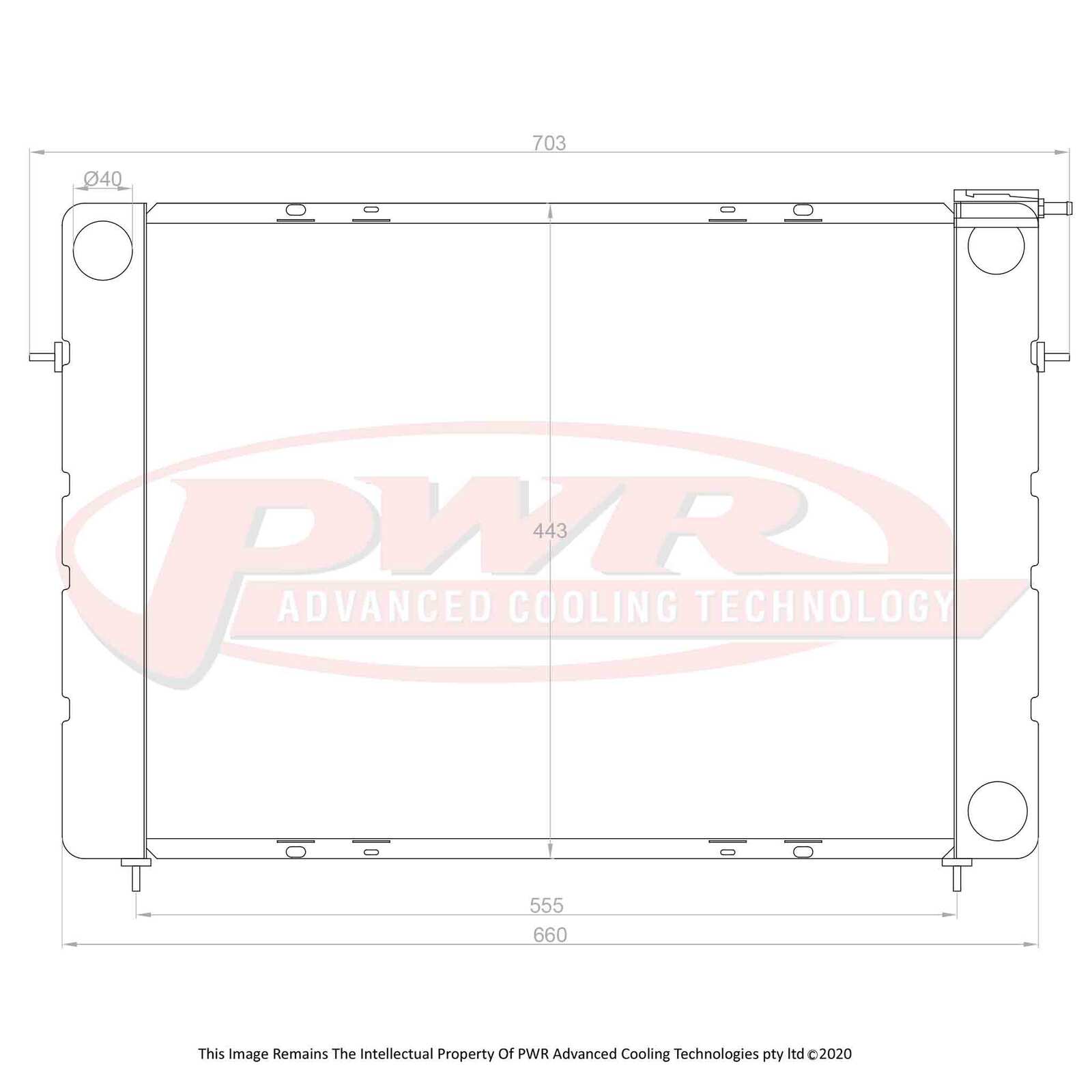 Holden Commodore VN (1988-1991) PWR Radiator