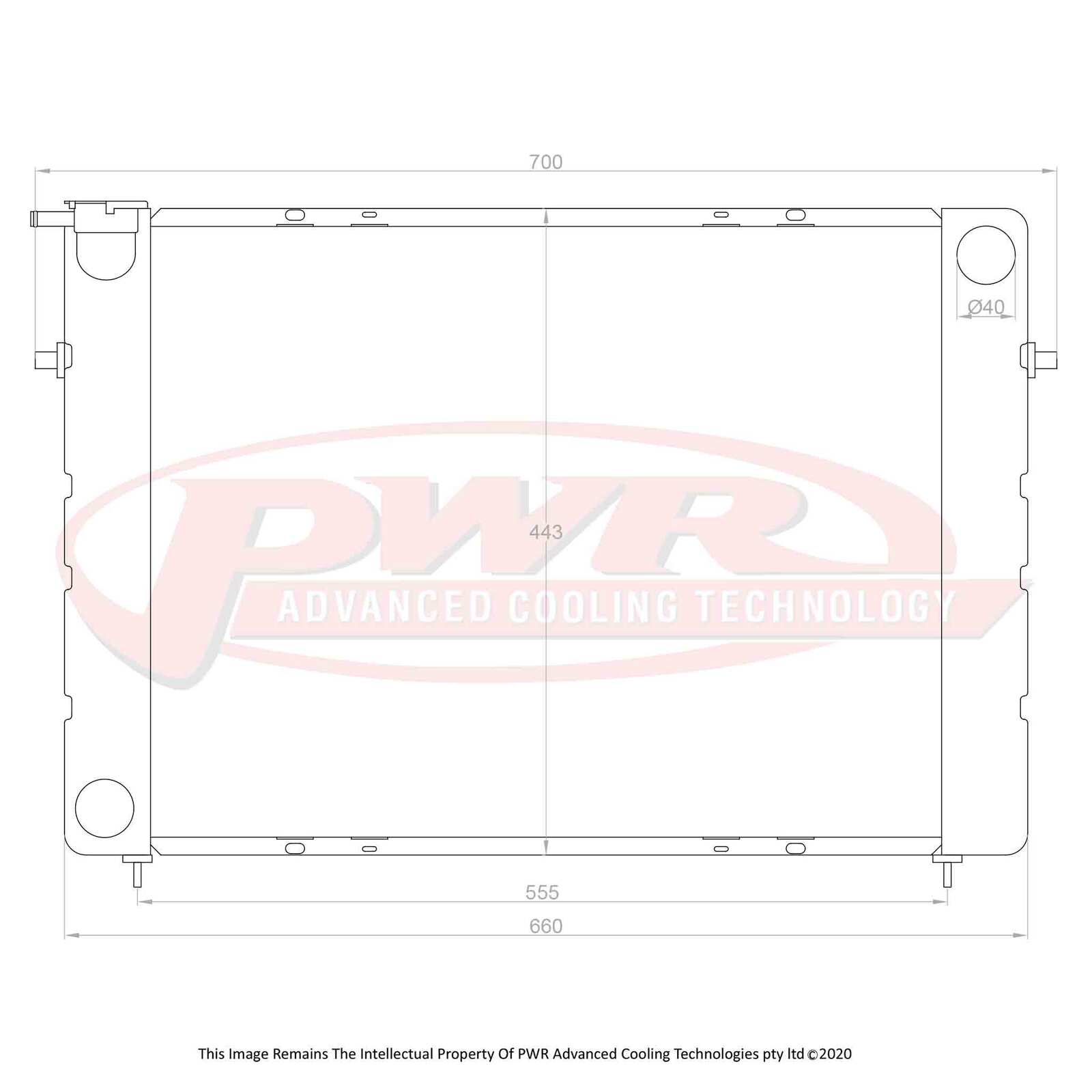 Holden Commodore VN (1988-1991) PWR Radiator