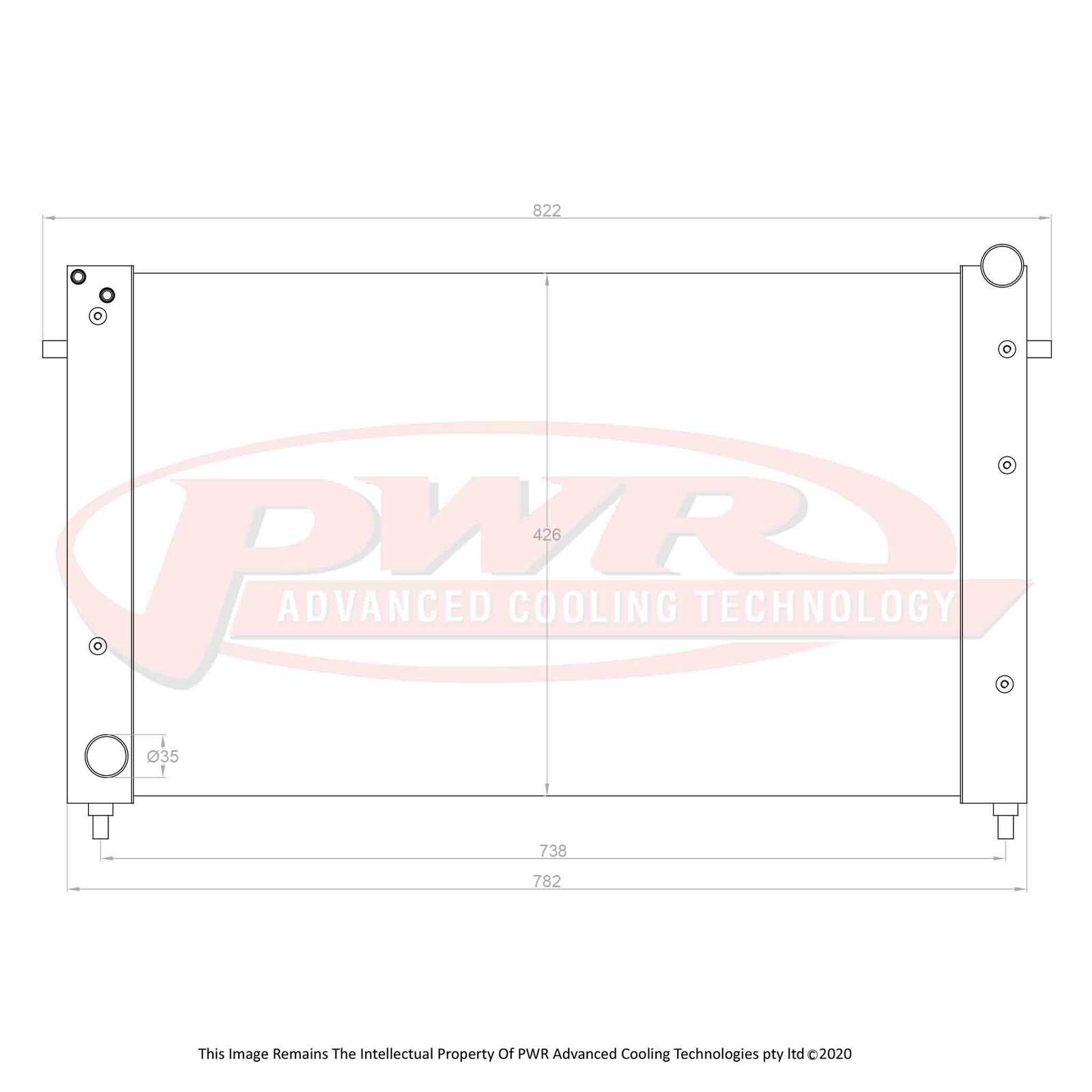 Holden Commodore VX (2000-2002) PWR Radiator