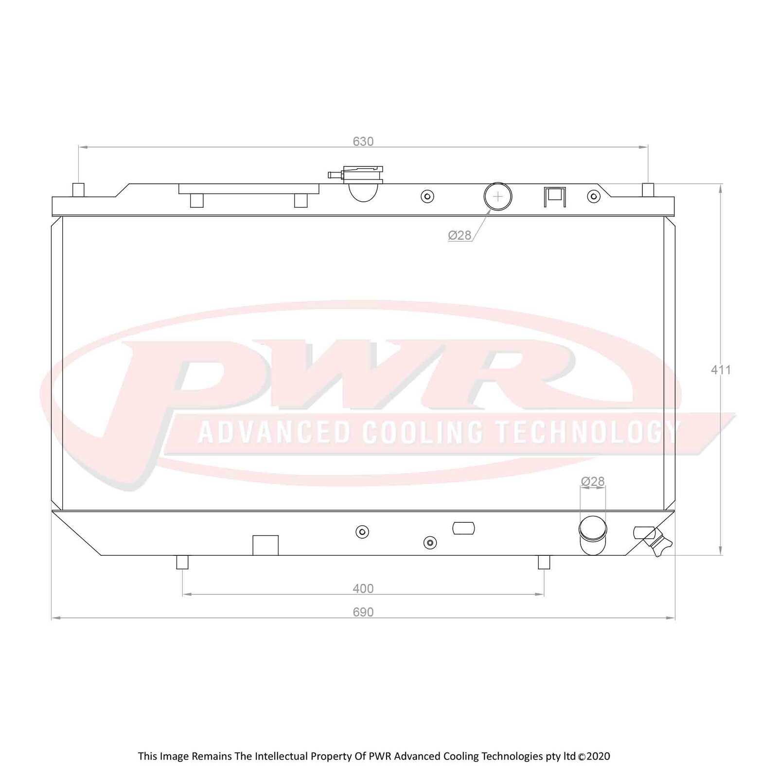 Honda Civic EC ED & EE (1988-1991) PWR Radiator