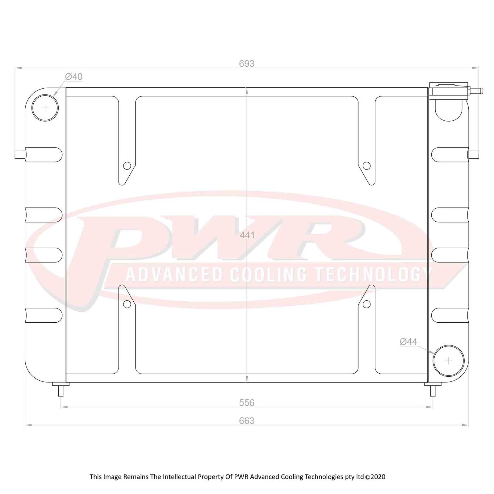 Holden Commodore VL (1986-1988) PWR Radiator