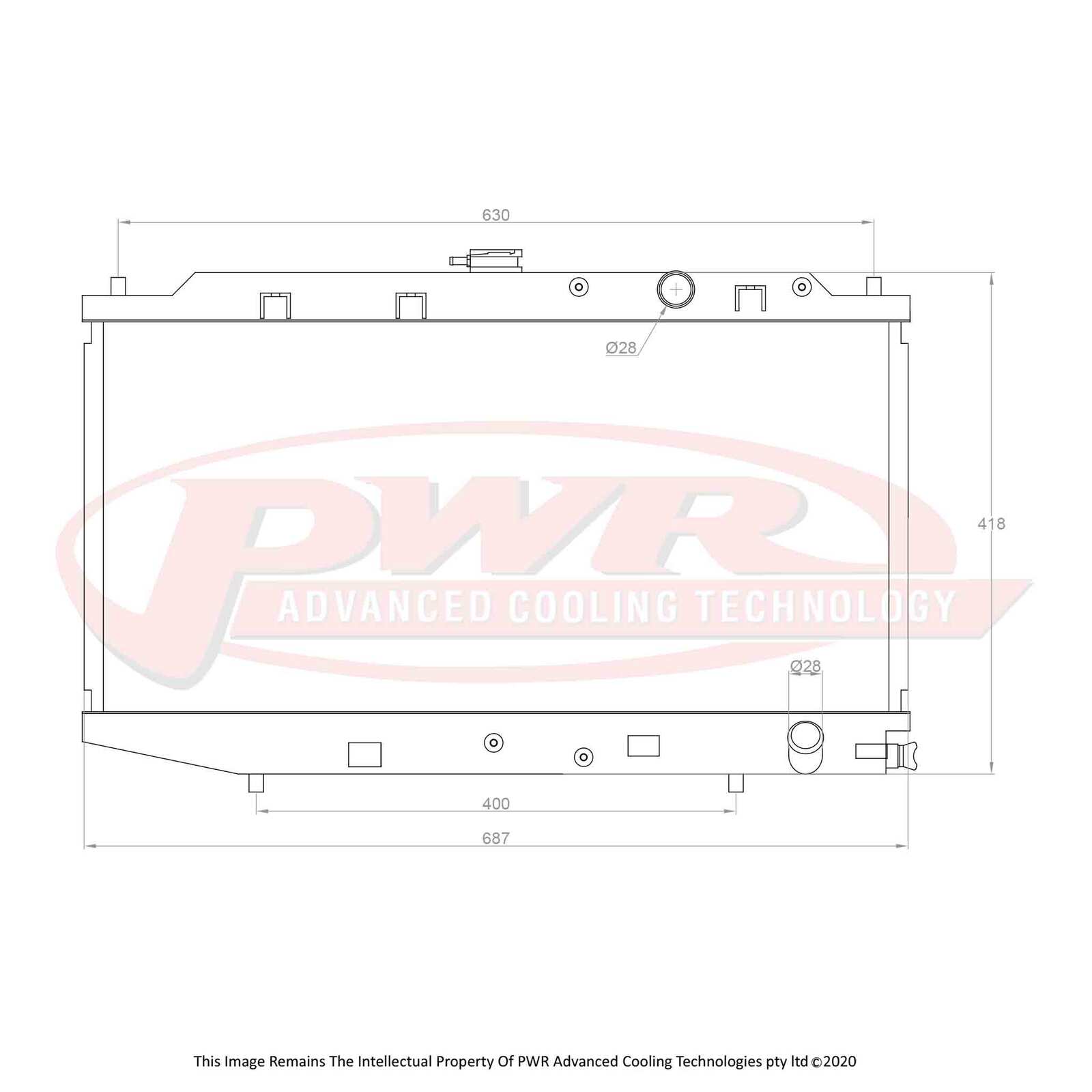 Honda CRX (1988-1991) PWR Radiator