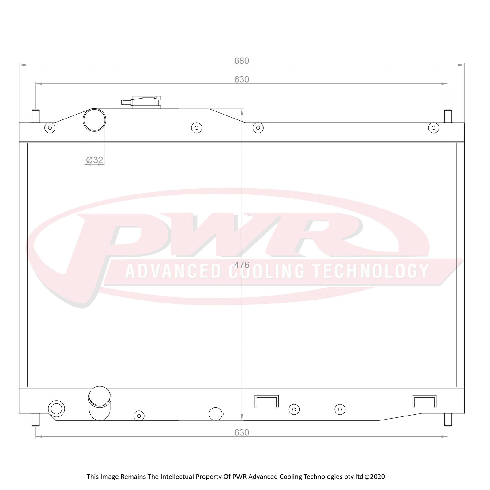 Honda S2000 AP2 (2000-2008) PWR Radiator