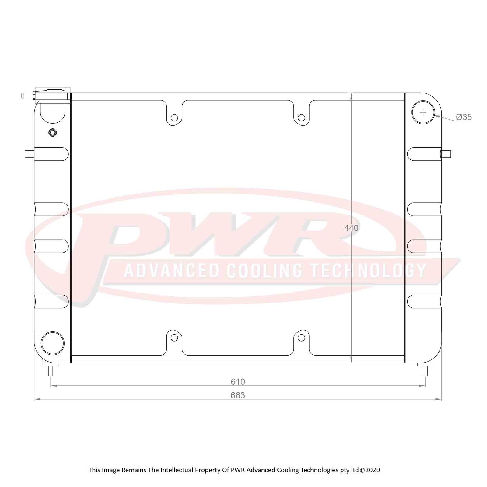 Holden Commodore VP VR VS (1991-2000) PWR Radiator
