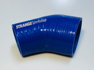 Strange Workshop 3-2.5"45 DEG Reducer Silicone Joiner 76-63mm - Blue