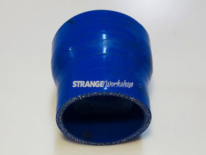 Strange Workshop 3-2.5"Straight Reducer Silicone Joiner 76-63mm - Blue